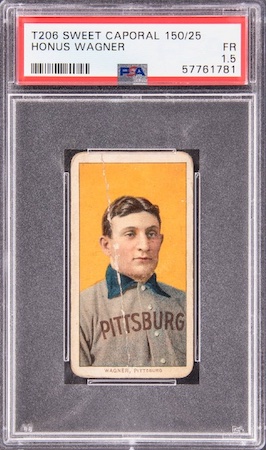 Baseball Card Values #8: Honus Wagner T206 PSA 1.5, $3.72M