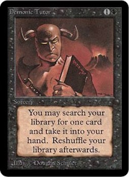 Sell Magic the Gathering cards: Demonic Tutor. Click for values