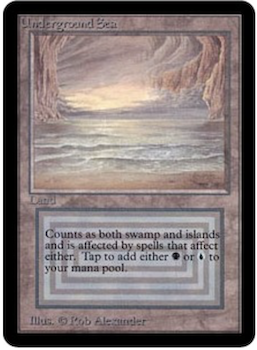 Magic the Gathering Card Values #5: Underground Sea. Click for values