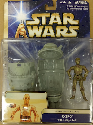 Star Wars action figures: C3-PO with Escape Pod