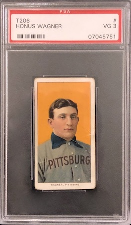 Top 10 Baseball Card Values of All Time #9: T206 Honus Wagner PSA 3, $3.7M