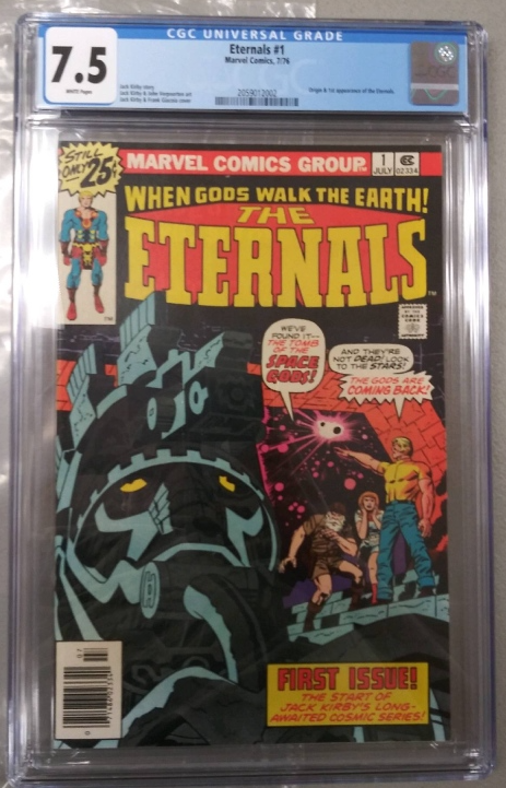 Comic book mystery bag S4 the big key issue: Eternals 1 CGC 7.5!